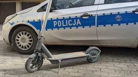 Zatrzymano mężczyznę za kradzież hulajnogi. Policja odzyskała skradzioną własność